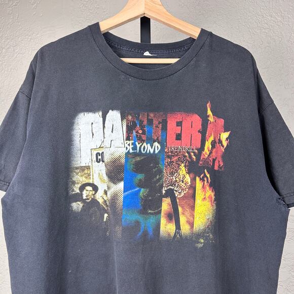 Pantera Vintage Collage Y2K Album Cover XL Faded Distressed Tee - Picture 2 of 5